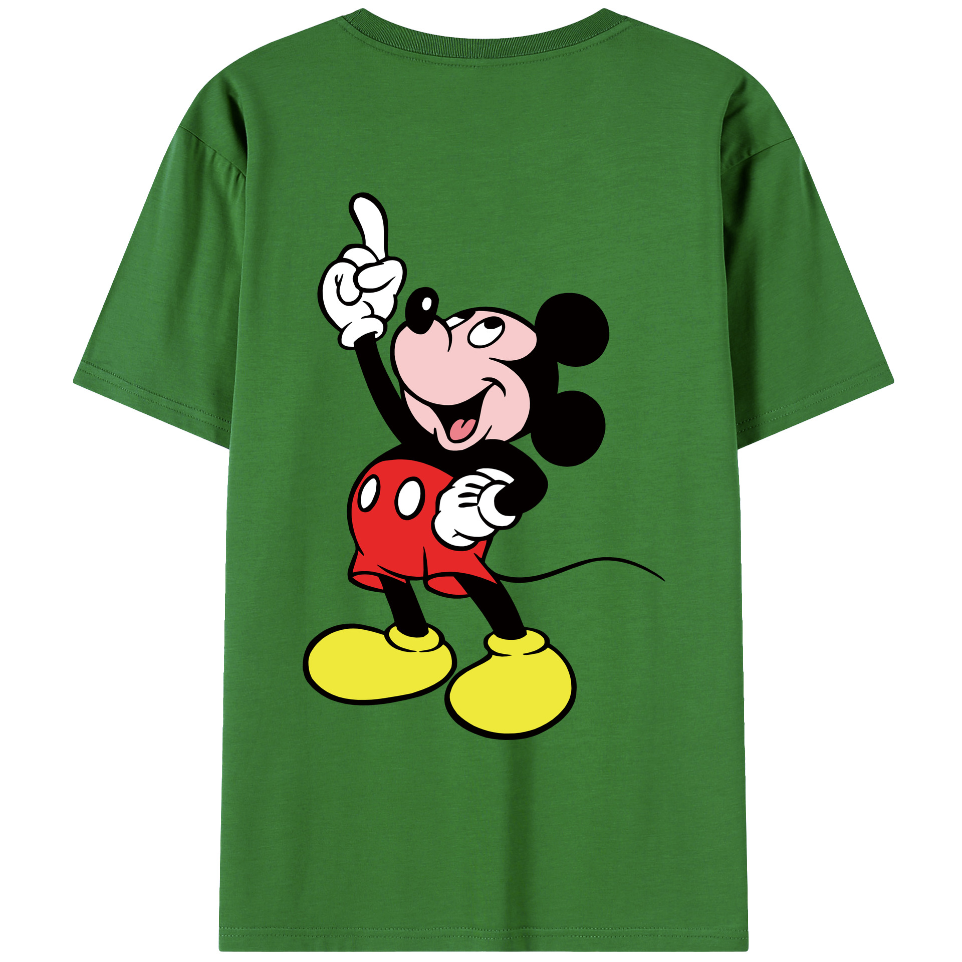 （画像用） ミッキーマウス Mickey Mouse レディース半袖Tシャツ(バックプリント)